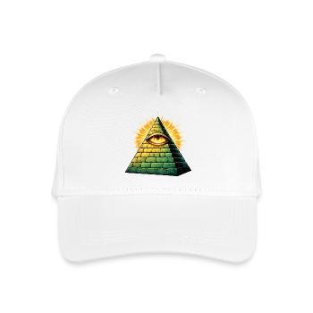 illuminati-pyramide - Kinder Bio Basecap - Weiß - Vorne