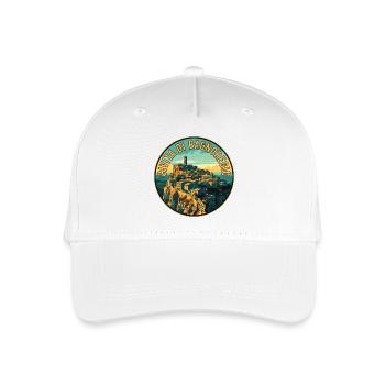 Discover sights of Civita di Bagnoregio in Italy - Organic Kids’ Baseball Cap - white - Front