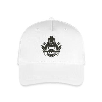 Logo du joueur - Casquette de baseball bio Enfant - blanc - Devant