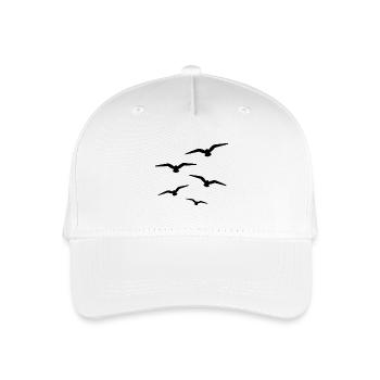 Flock of Birds - Organic Kids’ Baseball Cap - white - Front