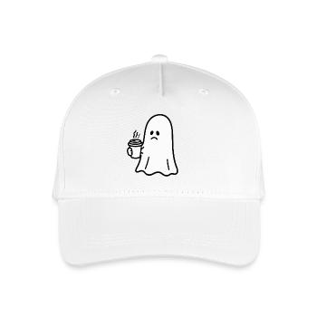 Café Fantôme Halloween Halloween : Des bonbons ou un sort - Casquette de baseball bio Enfant - blanc - Devant