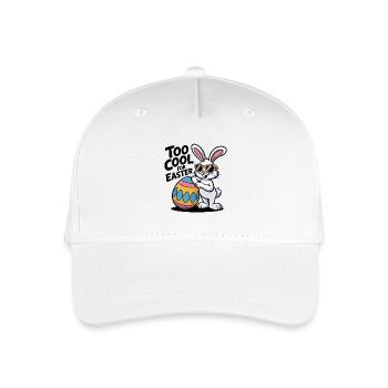 Lapin de Pâques avec lunettes de soleil et œuf - Casquette de baseball bio Enfant - blanc - Devant