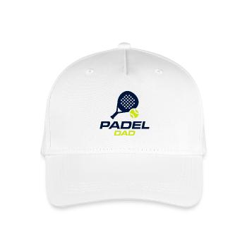 Padel Dad Funny Padel Gift Shirt - Organic Kids’ Baseball Cap - white - Front