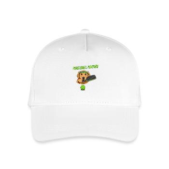 Pickleball Hund Golden Retriever - Kinder Bio Basecap - Weiß - Vorne