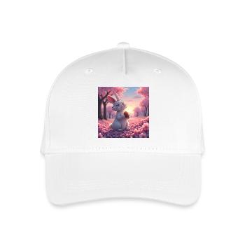 Manga drawing of a cute rabbit - Organic Kids’ Baseball Cap - white - Front