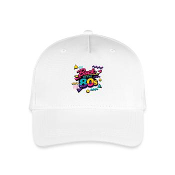 Retour au Neon Pop des années 80 - Casquette de baseball bio Enfant - blanc - Devant