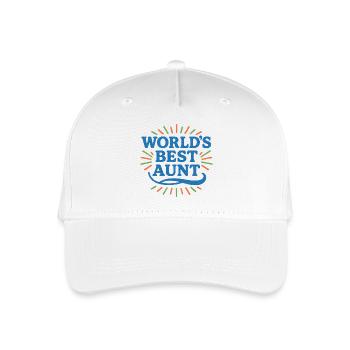 Feier der besten Tante der Welt - Kinder Bio Basecap - Weiß - Vorne