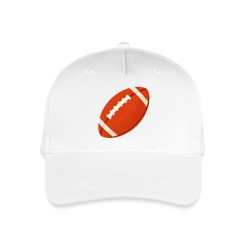 American-Football-Sportarten im Trend - Kinder Bio Basecap - Weiß - Vorne