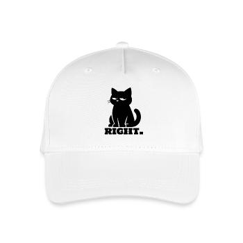 Chat noir sarcastique - Casquette de baseball bio Enfant - blanc - Devant