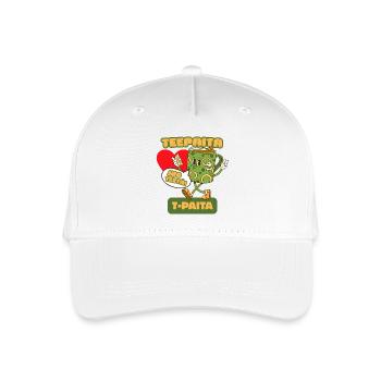 T-Shirt-T-Shirt – Für Teeliebhaber - Kinder Bio Basecap - Weiß - Vorne