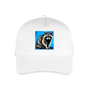 Waschbär - Kinder Bio Basecap - Weiß - Vorne