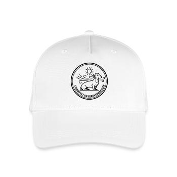 Sturmfest Dackel Badge - Kinder Bio Basecap - Weiß - Vorne