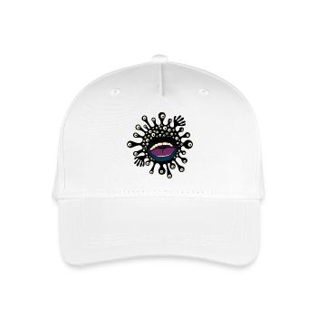BACTERIA - Organic Kids’ Baseball Cap - white - Front