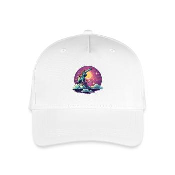 Moon telescope on sea of clouds - Organic Kids’ Baseball Cap - white - Front