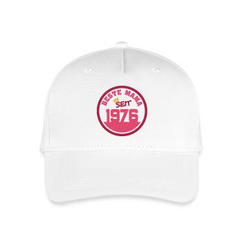 Mutti 1976 - Kinder Bio Basecap - Weiß - Vorne