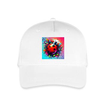 Marienkäfer - Kinder Bio Basecap - Weiß - Vorne