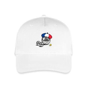 La French Triplette - France pétanque - Casquette de baseball bio Enfant - blanc - Devant
