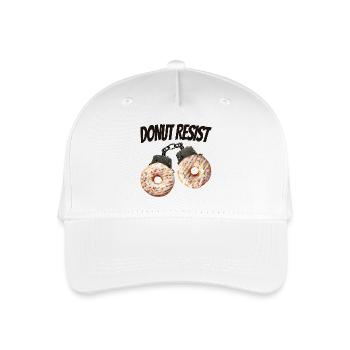 Donut Resist lustiges Donut-Shirt - Kinder Bio Basecap - Weiß - Vorne