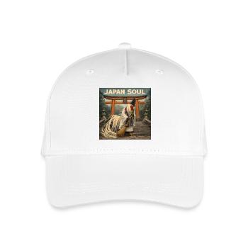 Japanisches Onagadori Shinto-Mönch-Design - Kinder Bio Basecap - Weiß - Vorne