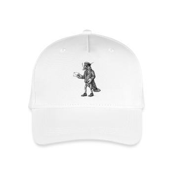 Livreur homard en costume - Casquette de baseball bio Enfant - blanc - Devant