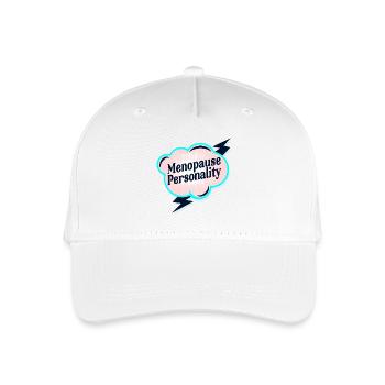 Menopause Persönlichkeit - Kinder Bio Basecap - Weiß - Vorne