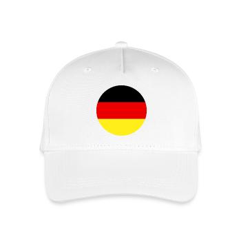 Drapeau rond allemand - Casquette de baseball bio Enfant - blanc - Devant