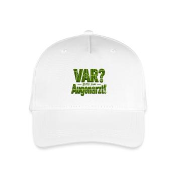 VAR? Bitte zum Augenarzt! - Kinder Bio Basecap - Weiß - Vorne