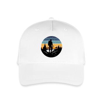 Retro Bedtime Hiker - Organic Kids’ Baseball Cap - white - Front
