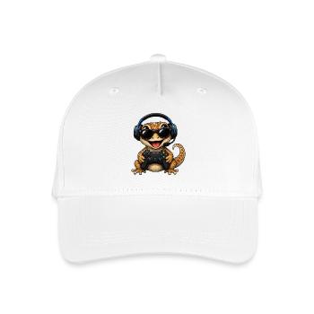 Lézard Gamer Animal Retro Design Rétro - Casquette de baseball bio Enfant - blanc - Devant