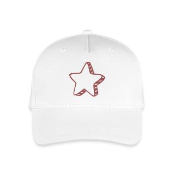 Étoile du Gribouillis Rustique - Casquette de baseball bio Enfant - blanc - Devant