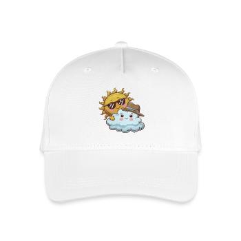 Sonja and Sören Wolkenfreund - Organic Kids’ Baseball Cap - white - Front