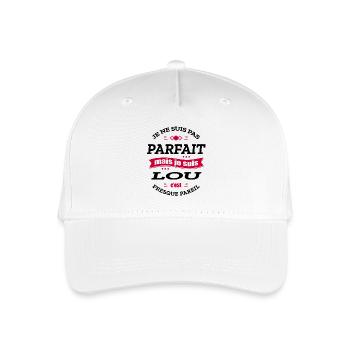 LOU PARFAIT - PRENOM LOU - Casquette de baseball bio Enfant - blanc - Devant
