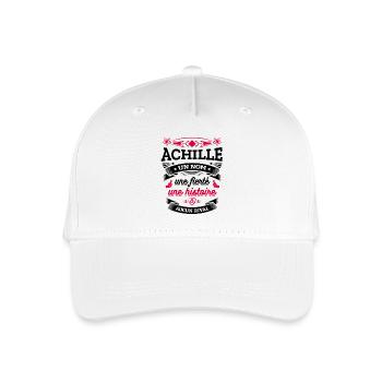 ACHILLE UN NOM UNE FIERTÉ AUCUN RIVAL - Casquette de baseball bio Enfant - blanc - Devant