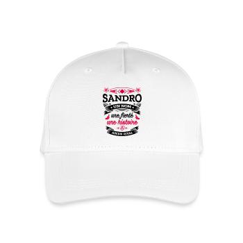 SANDRO UN NOM UNE FIERTÉ AUCUN RIVAL - Casquette de baseball bio Enfant - blanc - Devant
