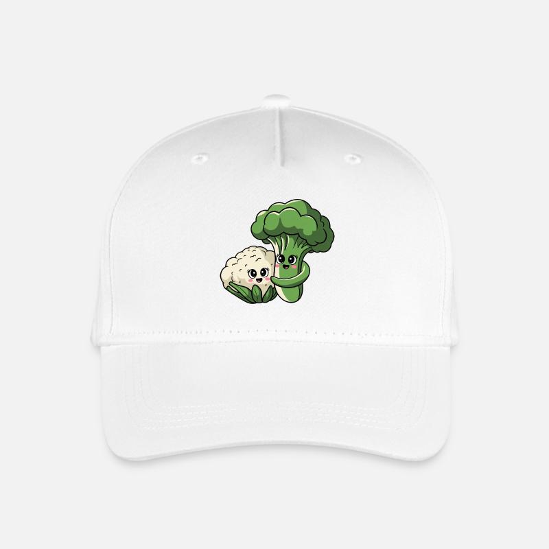 Britta Brocoli et chou-fleur Bernd - Casquette de baseball bio Enfant - blanc