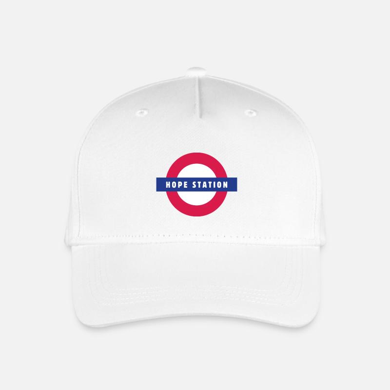 Bahnhof Hope - Kinder Bio Basecap - Weiß