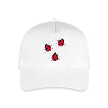 Marienkäfer - Kinder Bio Basecap - Weiß - Vorne