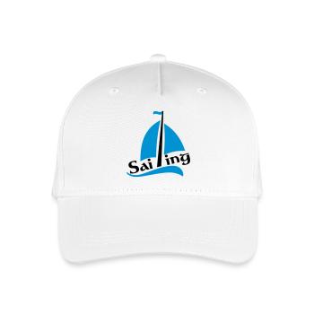 bateau à voile - Casquette de baseball bio Enfant - blanc - Devant