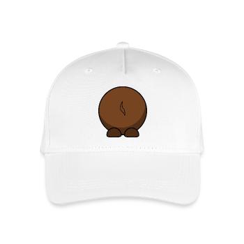 Gnu von hinten. Geschenkidee - Kinder Bio Basecap - Weiß - Vorne