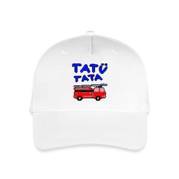 Fire brigade Tatütata - Organic Kids’ Baseball Cap - white - Front