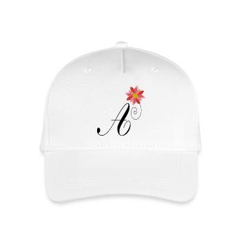 A. ALPHABET. LOVE - Organic Kids’ Baseball Cap - white - Front