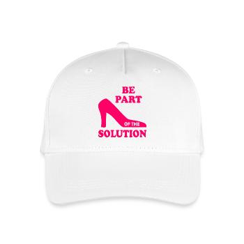 Be part of the solution - Organic Kids’ Baseball Cap - white - Front