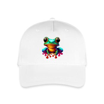 Frosch - Kinder Bio Basecap - Weiß - Vorne