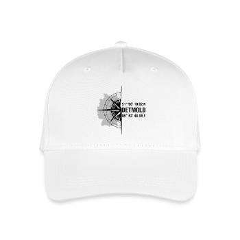 Koordinaten Detmold - Kinder Bio Basecap - Weiß - Vorne