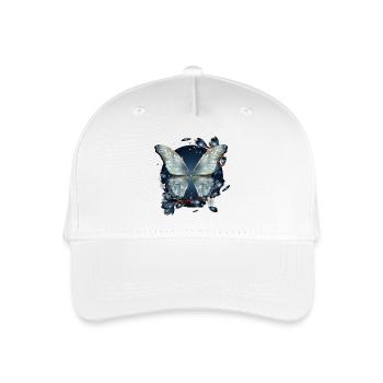 Fantasy butterfly with dark magnolia - Organic Kids’ Baseball Cap - white - Front