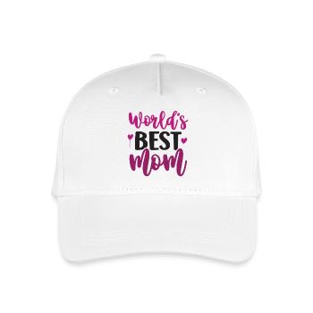 World's Best Mom - Organic Kids’ Baseball Cap - white - Front