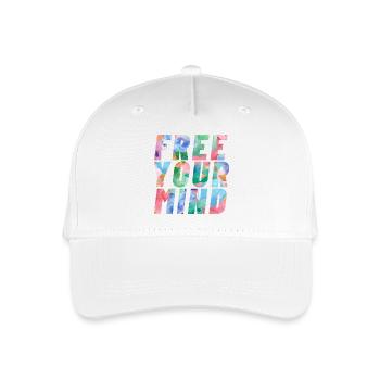 Free your mind - Organic Kids’ Baseball Cap - white - Front