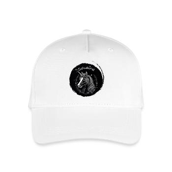 Schulkind - Einhorn mit Sternchen - Kreide Tafel - Kinder Bio Basecap - Weiß - Vorne