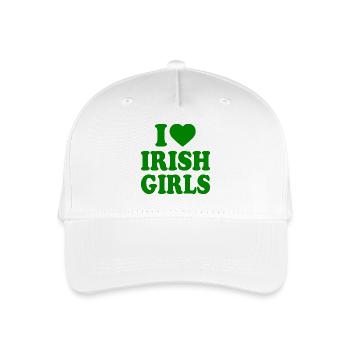 I love irish girls - Kinder Bio Basecap - Weiß - Vorne