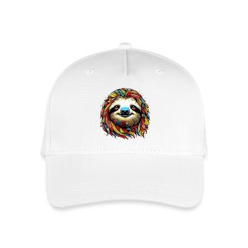 Faultier - Kinder Bio Basecap - Weiß - Vorne